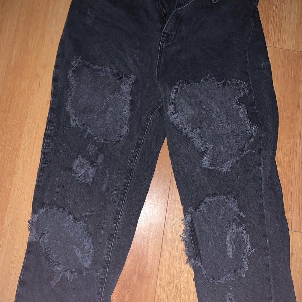 Urban outfitters black ripped jeans